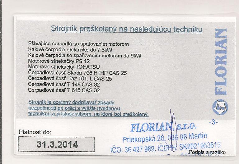 Preukaz strojníka 2